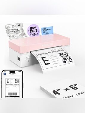 Rongta 4x6 Bluetooth Thermal Label Printer, Wireless Shipping Label Printers